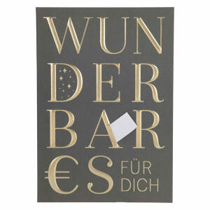 Klappkarte Einfach schön  Motiv 22, ansprechendes und klares Design,, goldener Sticker zum verschließen des Umschlages, Depesche,