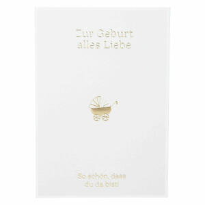 Klappkarte Einfach schön  Motiv 36, ansprechendes und klares Design,, goldener Sticker zum verschließen des Umschlages, Depesche,