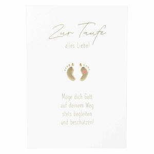 Klappkarte Einfach schön  Motiv 37, ansprechendes und klares Design,, goldener Sticker zum verschließen des Umschlages, Depesche,