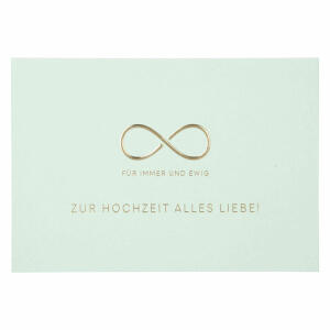 Klappkarte Einfach schön  Motiv 40, ansprechendes und klares Design,, goldener Sticker zum verschließen des Umschlages, Depesche,