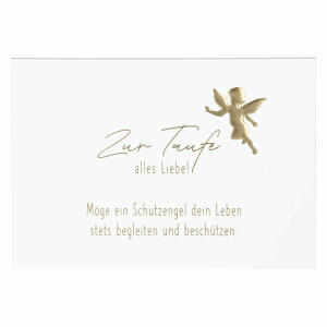 Klappkarte Einfach schön  Motiv 45, ansprechendes und klares Design,, goldener Sticker zum verschließen des Umschlages, Depesche,