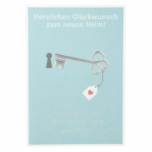 Klappkarte Einfach schön  Motiv 48, ansprechendes und klares Design,, goldener Sticker zum verschließen des Umschlages, Depesche,