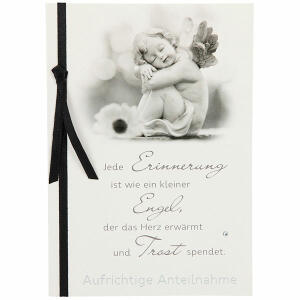 Trauerkarte  Motiv 5, Jede Erinnerung ist wie ein kleiner ...