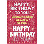 Musikkarte Überraschung  Motiv 2, Happy Birthday to...