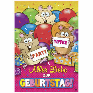 Musikkarte Überraschung  Motiv 15, Alles Liebe zum Geburtstag!