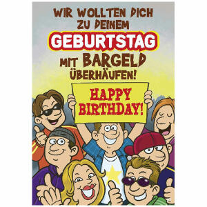 Musikkarte Überraschung  Motiv 27, Wir wollten dich zu deinem Geburtstag...