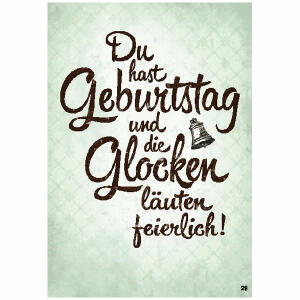 Musikkarte Überraschung  Motiv 29, Du hast Geburtstag und die Glocken...