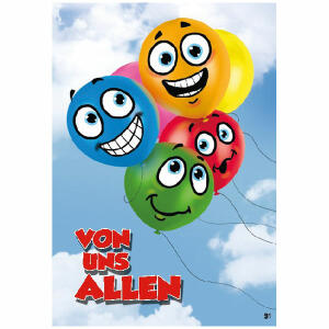 Musikkarte Überraschung  Motiv 31, Von uns allen!