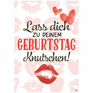 Musikkarte Überraschung  Motiv 42, Lass dich zu deinem Geburtstag knutschen
