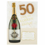Designers Best Klappkarte  Motiv 5, 50-Lass die Korken...