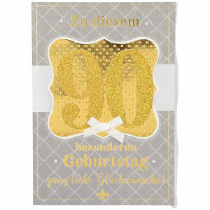 Designers Best Klappkarte  Motiv 10, 90-Zu diesem besonderen Geburtstag...
