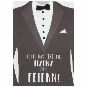 Designers Best Klappkarte  Motiv 13, Heute hast du die Lizenz zum Feiern!