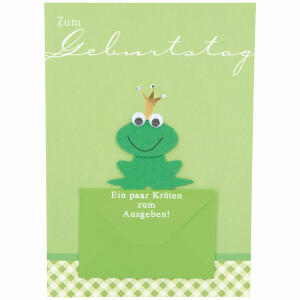 Designers Best Klappkarte  Motiv 29, Zum Geburtstag-Ein paar Kröten...