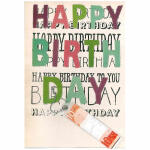 Designers Best Klappkarte  Motiv 32, Happy Birthday
