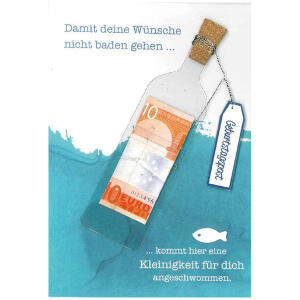 Designers Best Klappkarte  Motiv 36, Damit deine Wünsche nicht baden gehen...