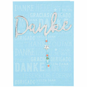 Designers Best Klappkarte  Motiv 39, Danke Merci Thank you...