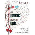Designers Best Klappkarte  Motiv 45, Zu eurer Hochzeit...