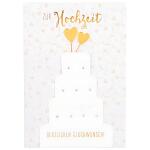 Designers Klappkarte Motiv 48, Zur Hochzeit Herzlichen...