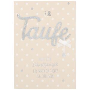Designers Klappkarte Motiv 54, Zur Taufe - Möge dein Schutzengel dir..