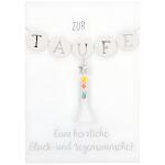 Designers Klappkarte Motiv 56, Zur Taufe - Ganz herzliche...