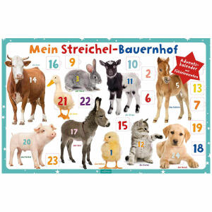 Adventskalender  Mein Streichel Bauernhof, mit Fühlelementen, ab 12 Monaten, ars Edition