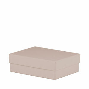 Kartonage 14x19x6cm  taupe metallic, rechteckige Geschenkschachtel,, genaue Maße: 140 x 190 x 60 mm, Rössler