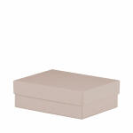 Kartonage 14x19x6cm  taupe metallic, rechteckige...