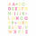 Sticker Neon  Colourful Line Alphabet, 1 Bogen, Rössler