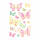 Sticker Neon  Colourful Line Butterfly, 1 Bogen, Rössler