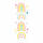 Sticker  moderne Regenbogen, 1 Bogen, Rössler