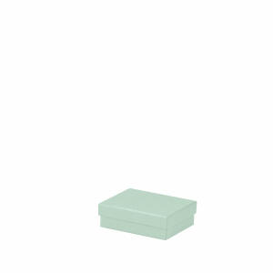 Kartonage 10x13x4cm  Boxline mint, rechteckige Geschenkschachtel,, genaue Maße: 96 x 128 x 40 mm, Rössler