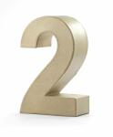 Papp Art Zahl 2  10 x 3 cm