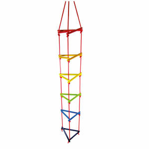 Hess Dreieck Strickleiter  Holz 200x30x30cm bunt, ab 3 Jahren