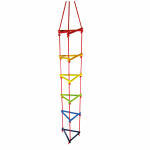 Hess Dreieck Strickleiter  Holz 200x30x30cm bunt, ab 3...