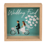OOTB Holz-Spardose Hochzeitskasse im Rahmen