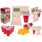 OOTB Beer Pong m. Holz-Ablage inkl. 12 Becher und