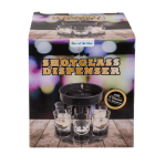 OOTB Schnapsglas-Spender mit 6 Gläsern