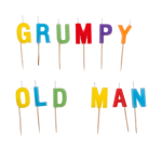 OOTB Geburtstagskerze "Blow me Bitch"/"Grumpy old man"