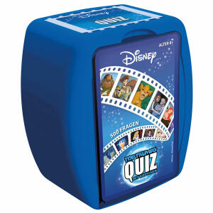 Disney Classic  Top Trumps Quiz, enthält 500 Fragen rund um die Disneyfilme: Die Schöne und, das Biest, Alice im Wunderland, Die Eiskönigin & Co. auf, liebevoll gestalteten Fragekarten, für 2 Spieler, ab 8, Jahren, Winning Moves