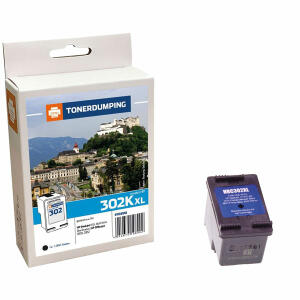 Druckerpatrone 302K XL  Tonerdumping für HP, recycelte und wiederbefüllte Druckerpatrone für HP,, Deskjet 1110, 2130, 2132, 2134, 363