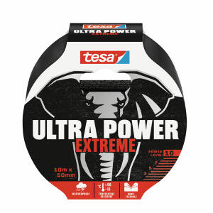TESA Reparaturband Ultra Power Extreme - 10 m x 50 mm, schwarz