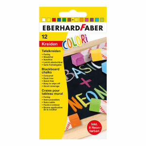 Tafelkreide 12ST sortiert EBERHARD FABER 526012