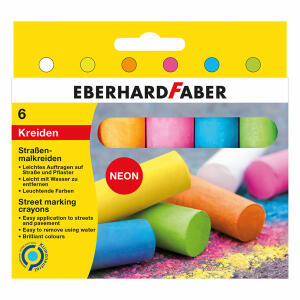 Straßenmalkreide 6ST Neon sortiert EBERHARD FABER 526505