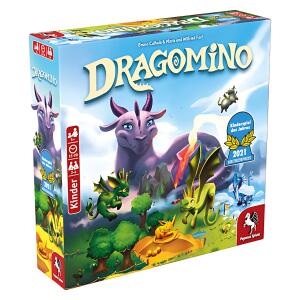 Kinderspiel Dragomino, Kinderspiel des Jahres 2021, mit Dominosteinen