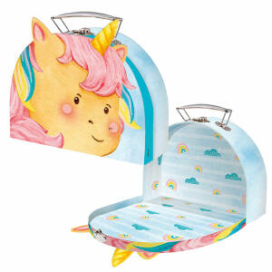 Kinderkoffer Einhorn  formgestanzt 21x27,4cm, Trötsch Verlag