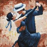 Diamond Dotz 41x41cm  Tango Leidenschaft, für...