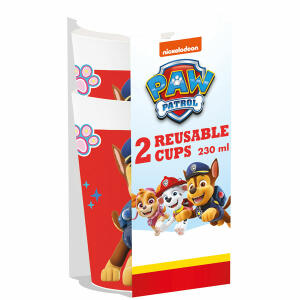 Mehrwegbecher 230ml 2er  Paw Patrol Chase, Procos