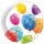 Pappteller 23cm FSC-Mix  8er Sparkling Balloons, Procos