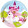Pappteller 23cm FSC-Mix  8er Einhorn, Unicorn, Procos