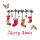 Serviette 33x33cm FSC-Mix  Xmas stockings, 3-lagig, 20 Stück, HOME, compostable, Paper+Design